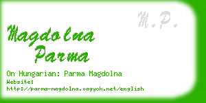 magdolna parma business card